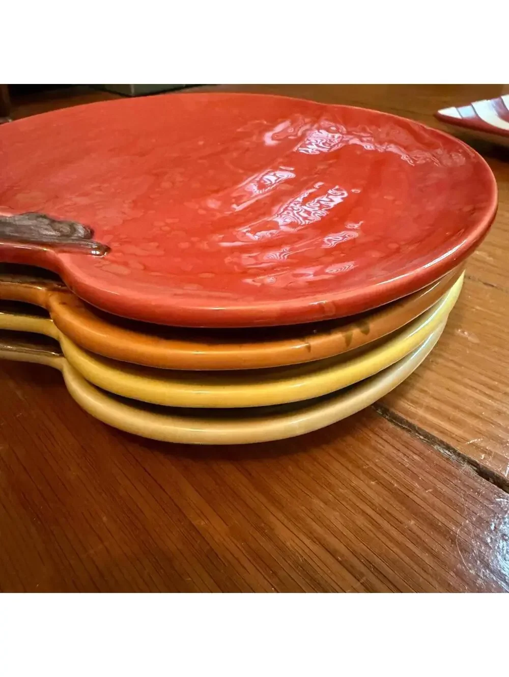 Vintage Williams Sonoma Autumn Gourd collection plates - set of 4